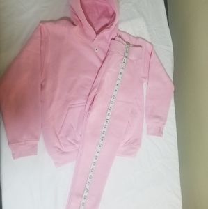 Kids jogger set Sweat Suit pink medium 8-10